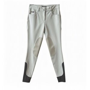 Iago Tan With Black Riding Breeches Italian Size 40 Or US 26 New Without Tags!